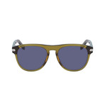 Salvatore Ferragamo // Men's Classic Sunglasses // Khaki + Blue