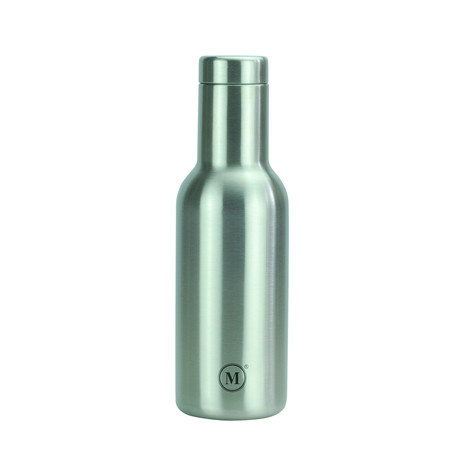 Minimal Insulated Wine Bottle // 20.3oz (Silver)