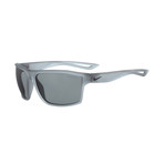 Nike // Men's Legend EV0940 Sunglasses // Matte Crystal Gray + Gray Silver Flash