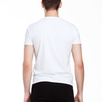 Round Neck Slim Fit Tee // White (XS)