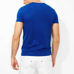 Round Neck Slim Fit Tee // Royal Blue (M)