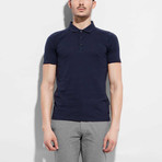 Cotton Plain Polo // Navy (M)