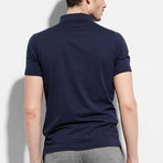 Cotton Plain Polo // Navy (M)