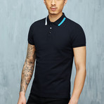 Funky Collar Polo // Navy (XS)