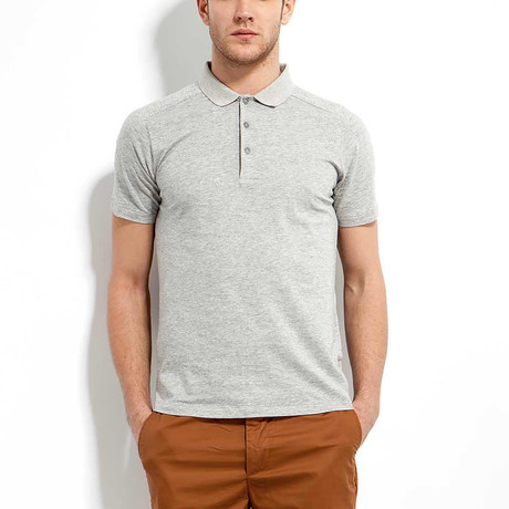 Cotton Plain Polo // Grey (XS)