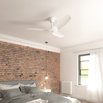 Big Ass Fans Haiku C 52" Indoor Smart Ceiling Fan // No Light // Glossy White