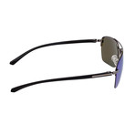 Lennox Sunglasses // Gunmetal Frame + Blue Lens (Black Frame + Black Lens)