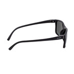 Ellis Sunglasses V2 // Black Frame + Silver Lens (Gloss Black Frame + Black Lens)