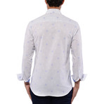 Classic Dotted Long Sleeve Shirt // White (3XL)