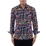 Tropical Poplin Print Long Sleeve Shirt II // Multicolor (L)