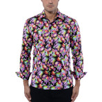 Tropical Print Long Sleeve Shirt // Multicolor (M)