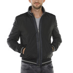 Gus Reversible Leather Jacket // Navy (Euro: 54)