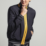 Gus Reversible Leather Jacket // Yellow (L)