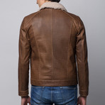 Armon Leather Jacket // Tobacco (XL)