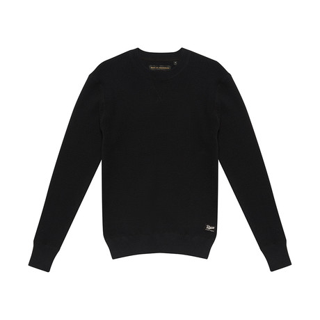 Waffle Knit // Black (XS)