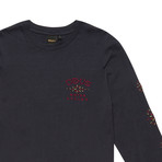 Solita Embraided Long Sleeve Shirt // Midnight (XS)