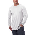 Arctic Cool Instant Cooling Long Sleeve Pocket Workwear Shirt // Arctic White (Small)