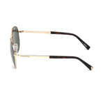 Men's EZ0035 28R Polarized Sunglasses // Shiny Rose Gold + Green