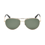 Men's EZ0035 28R Polarized Sunglasses // Shiny Rose Gold + Green
