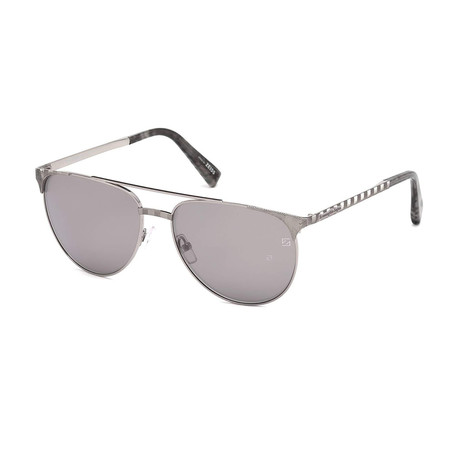 Men's EZ0040 14C Sunglasses // Shiny Light Ruthenium