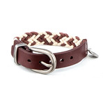 Amadore Leather Bracelet // Brown + Cream