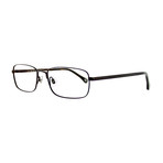 Men's Rectangular Glasses // Satin Brown