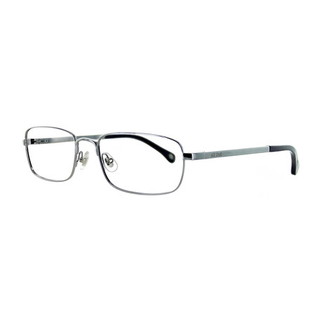 Men's Rectangular Glasses // Ruthenium