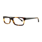 Men's Rectangular Glasses // Matte Blonde Tortoise