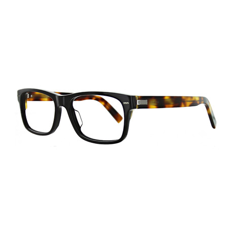 Men's Square Glasses // Black Havana