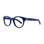 Men's Round Glasses // Matte Blue