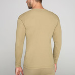 Thermoform Heavy Adult Long Sleeve Undershirt // Sand (M)