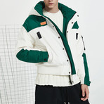 Unstoppable Force Hooded Down Jacket // White (L)