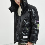 Nylon Insulated Down Jacket // Black (XL)