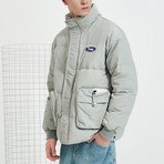 Nothing Down High Collar Down Jacket // Gray (S)
