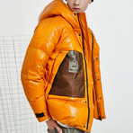 Heat Up Hood Down Jacket // Orange (2XL)