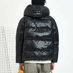 Heat Up Hood Down Jacket // Black (XL)