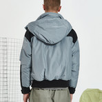 Unstoppable Force Hooded Down Jacket // Gray (2XL)