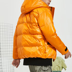 Heat Up Hood Down Jacket // Orange (XL)