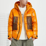 Heat Up Hood Down Jacket // Orange (L)