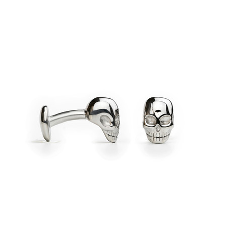 Skull Cufflinks // Silver