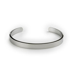 Stainless Steel Bangle // Silver Tone