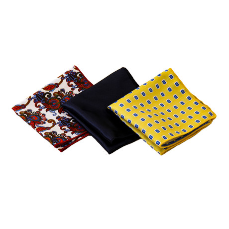 Preston Silk Handkerchief // Assorted // Pack of 3