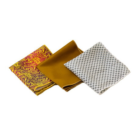 Nicholas Silk Handkerchief // Assorted // Pack of 3