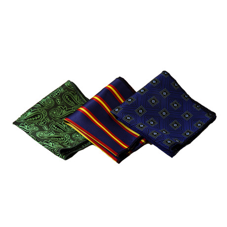 David Silk Handkerchief // Assorted // Pack of 3