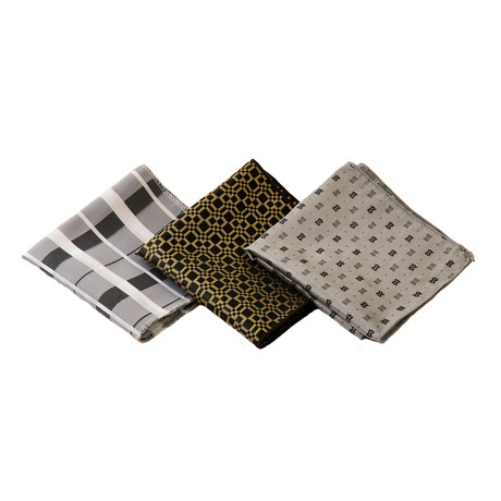 Zachary Silk Handkerchief // Assorted // Pack of 3