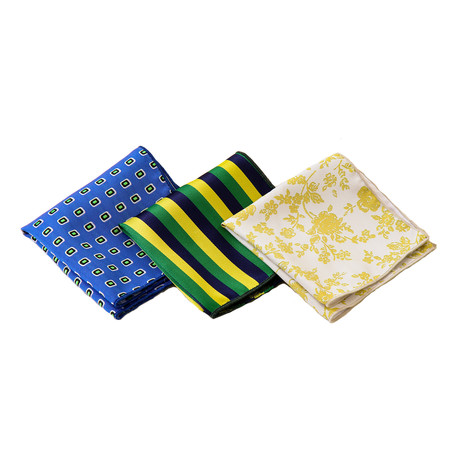 Mark Silk Handkerchief // Assorted // Pack of 3