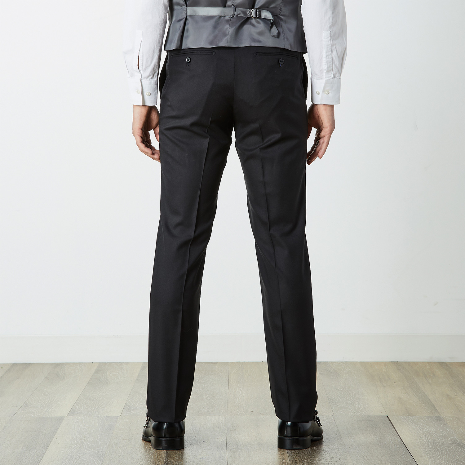 Travis Trim Fit Trousers // Black (32) - Blujacket - Touch of Modern