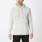 Hooded Knit Pullover With Accent // White (M)