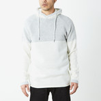 Two Toned Hooded Sweater // Oatmeal Heather (L)