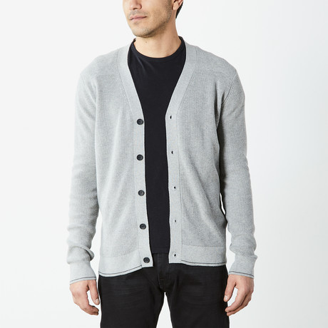 Classic Button Down Cardigan // Gray (S)